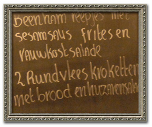 Brasserie Danthe, aanbiedingen