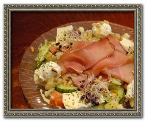 Brasserie Danthe, maaltijd salade